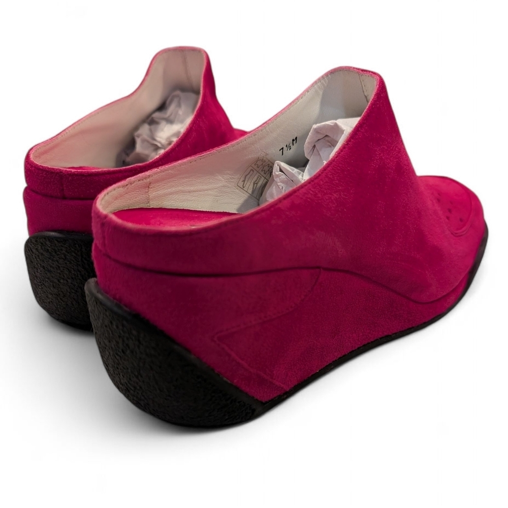 "NEW" Via Spiga Suede Mule Slip On Platform Shoes - Picture 7 of 13